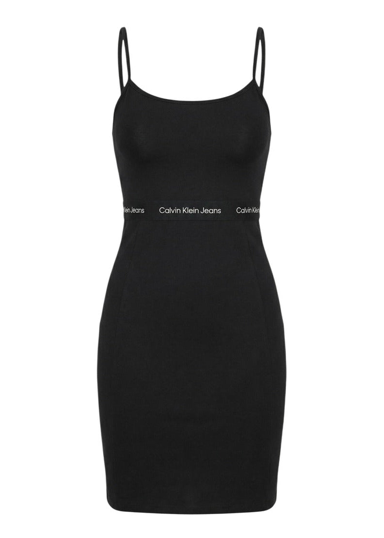 Abito Donna Calvin Klein Jeans Nero Smanicato