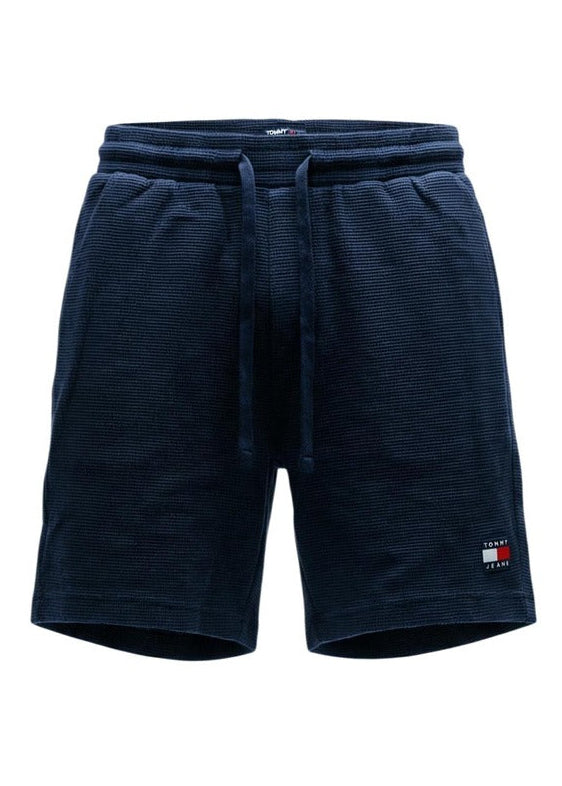 Bermuda Uomo Tommy Hilfiger Jeans Blu in Cotone Organico con Lacci