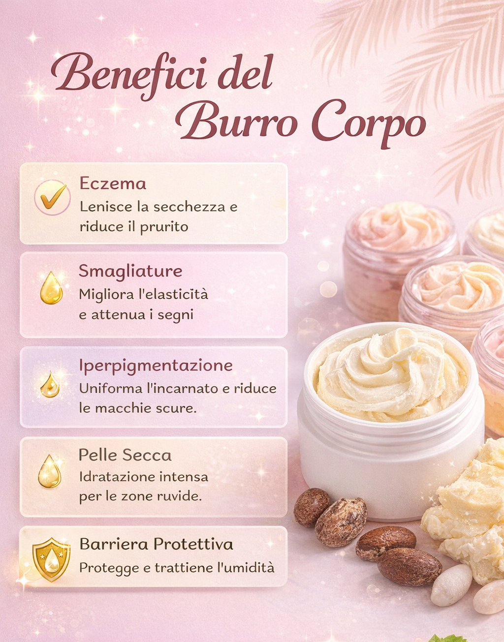 Burro Corpo Montato al Burro di Karité – Idratazione Intensa 50 ml