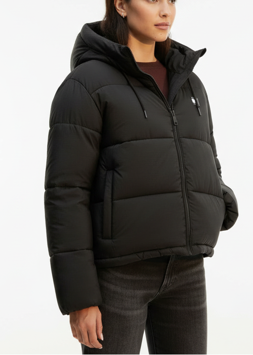 Damenjacke Tommy Hilfiger Jeans Braun mit Kapuze