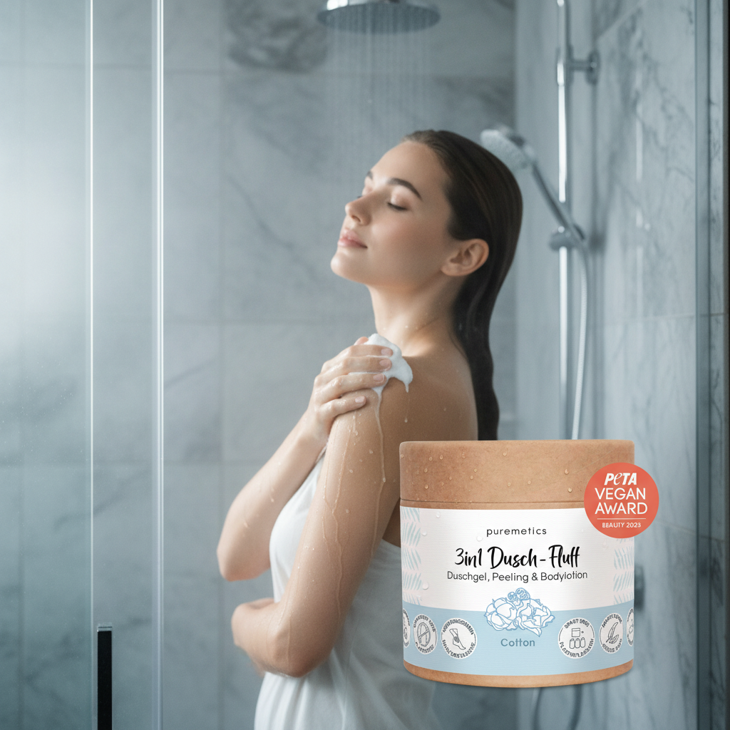 Mousse Doccia 3in1 Cotton – Detergente, Scrub & Lozione 250g