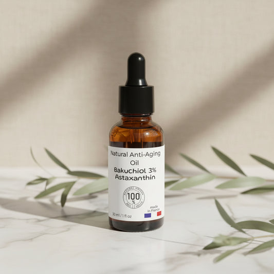 Olio Viso Anti-Età Naturale con Bakuchiol 3% – Effetto Retinolo Senza Irritazioni