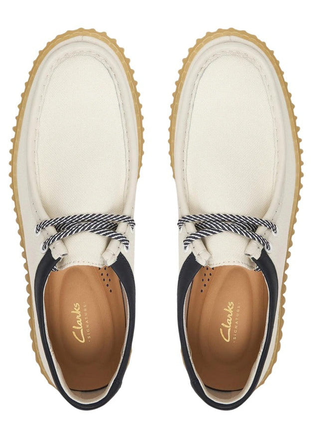 Scarpe Stringate Uomo Clarks Bianche con Lacci