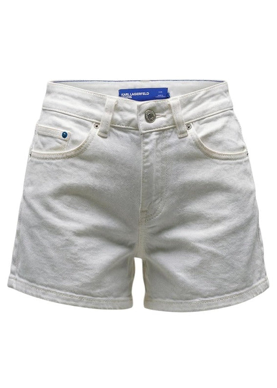 Shorts Donna Karl Lagerfeld Jeans Beige in Cotone