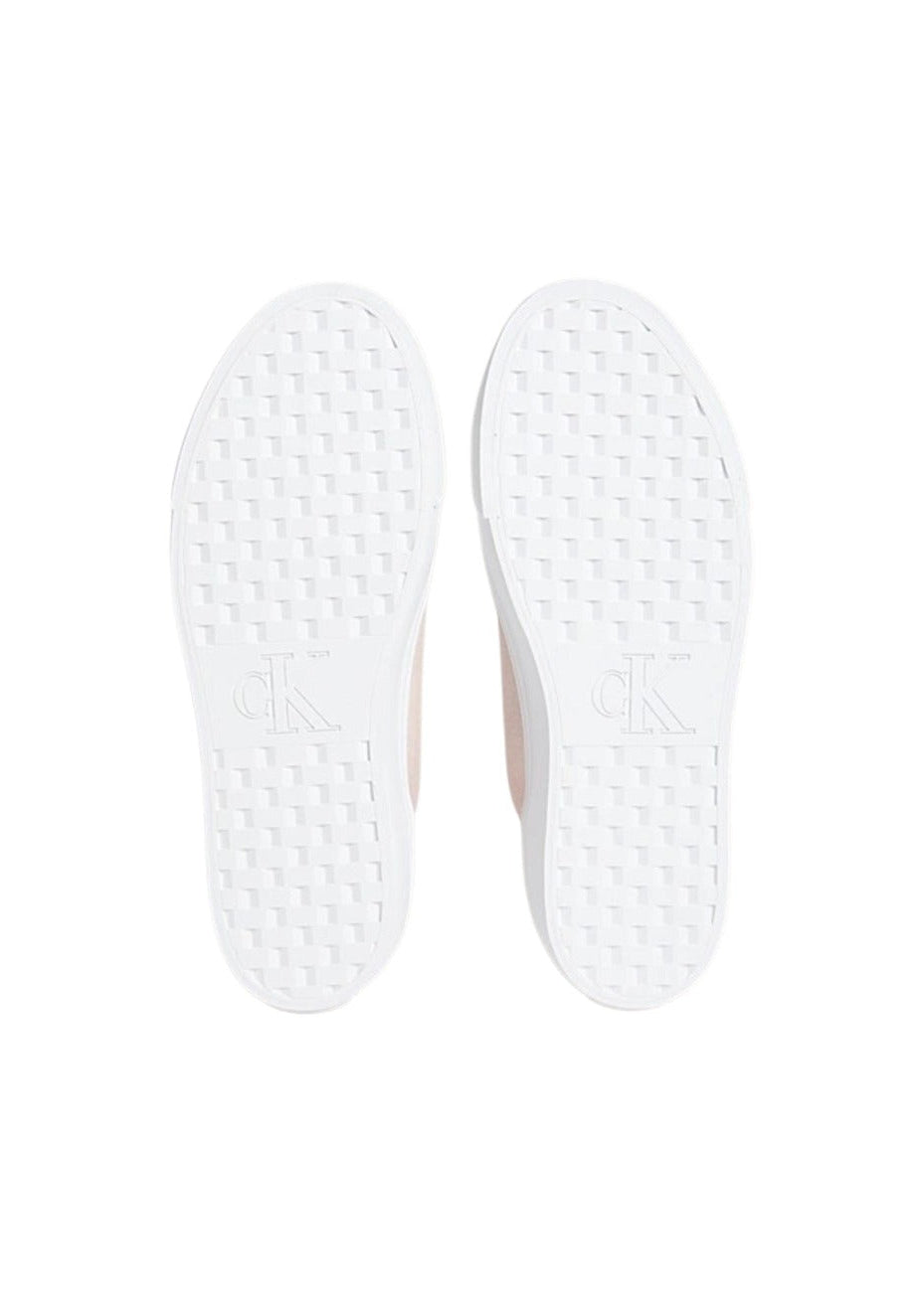 Sneakers Donna Calvin Klein Rosa in Cotone Organico con Plateau