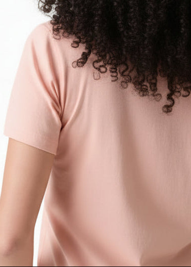 T-shirt Donna Guess Rosa con Strass – Cotone