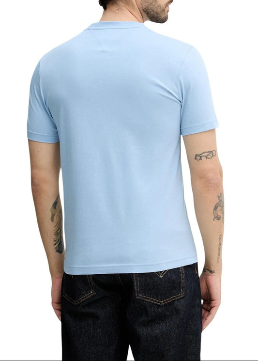 T-shirt Uomo Tommy Hilfiger Jeans Azzurra in Cotone