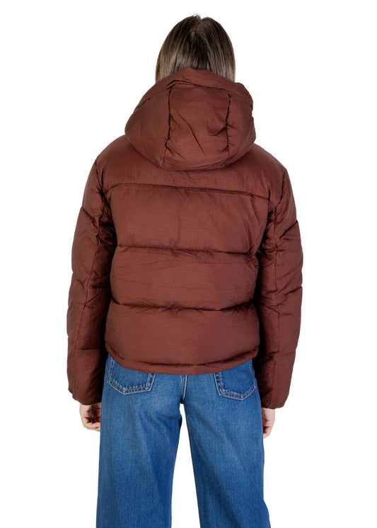 Giubbotto Donna Tommy Hilfiger Jeans Marrone con Cappuccio