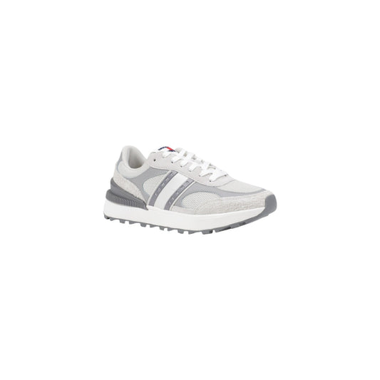 Sneakers Donna Tommy Hilfiger Jeans Grigie in Pelle