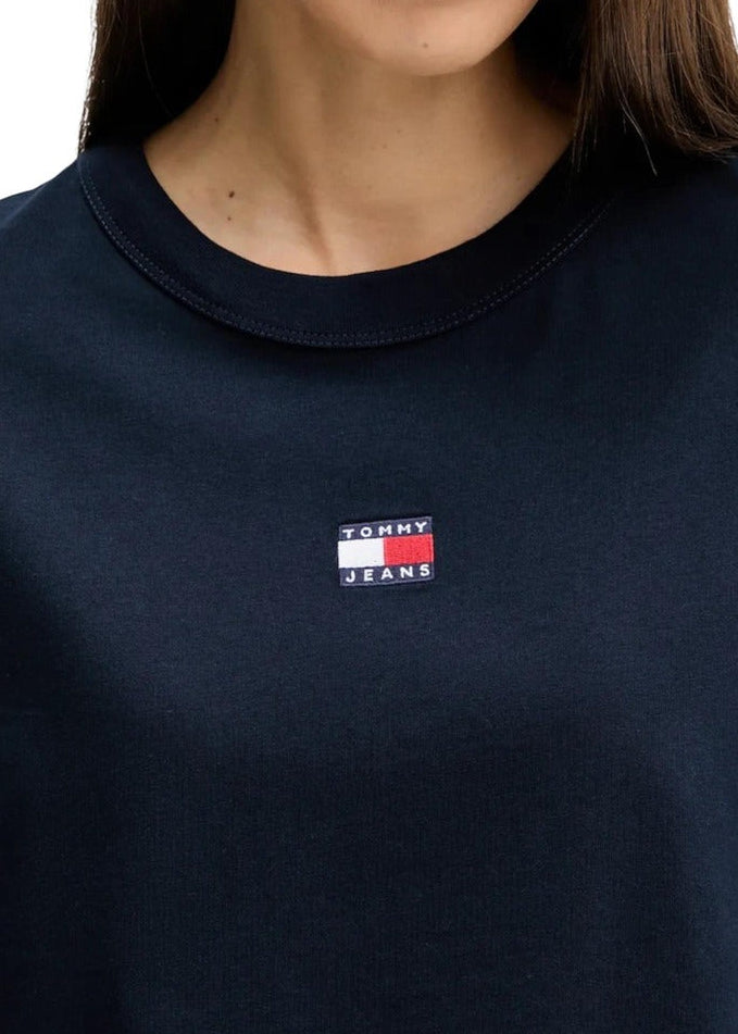 T-Shirt Donna Tommy Hilfiger Jeans Blu Manica Corta