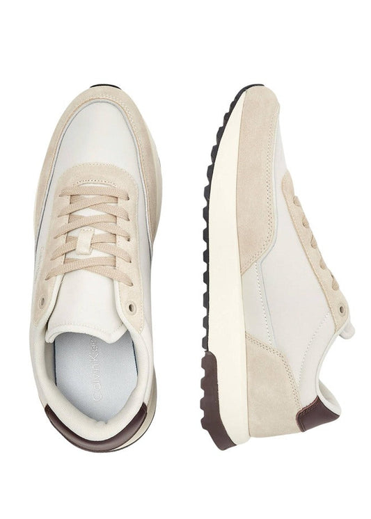 Sneakers Uomo Calvin Klein Marroni in Pelle