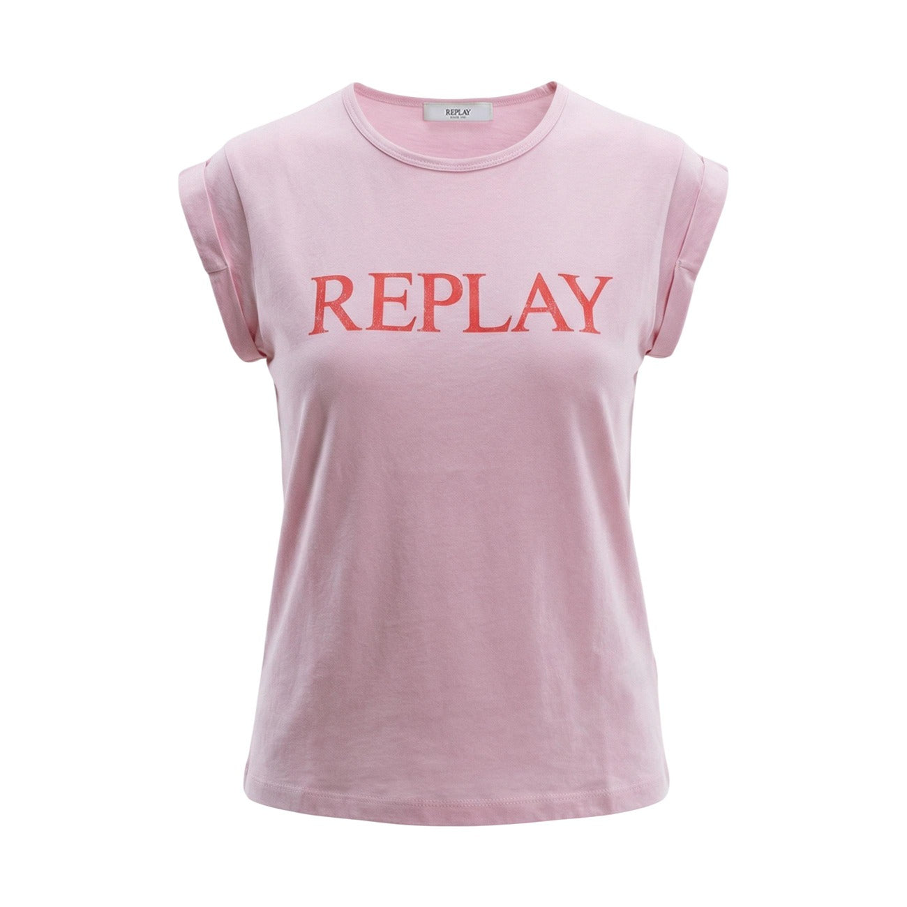 T-Shirt Donna Replay Smanicata Rosa