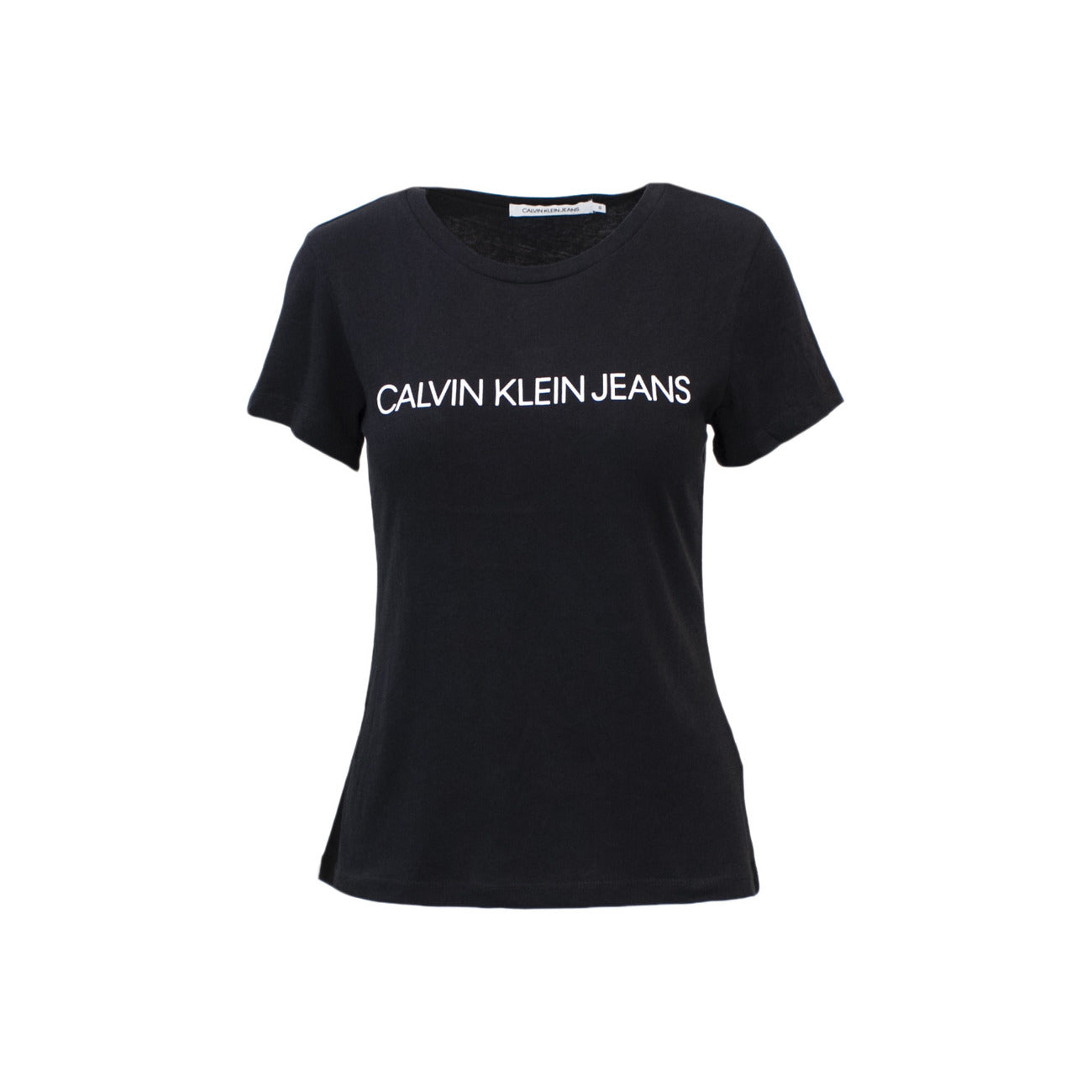 T-shirt Donna Calvin Klein Jeans Bianca con Stampa
