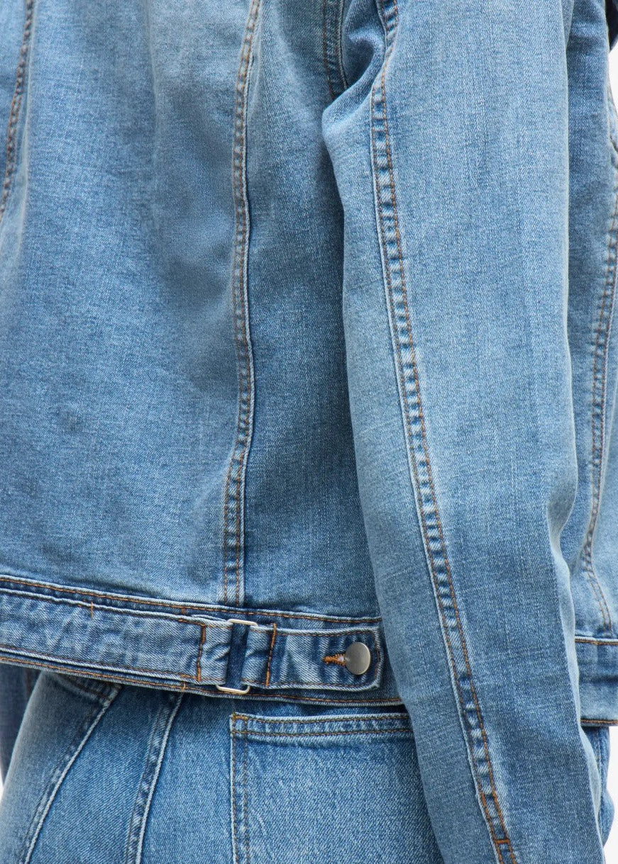Giacca Donna Vila Clothes Azzurra Manica Lunga
