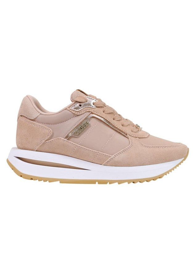 Sneakers Donna Guess Energy5 Beige con Plateau