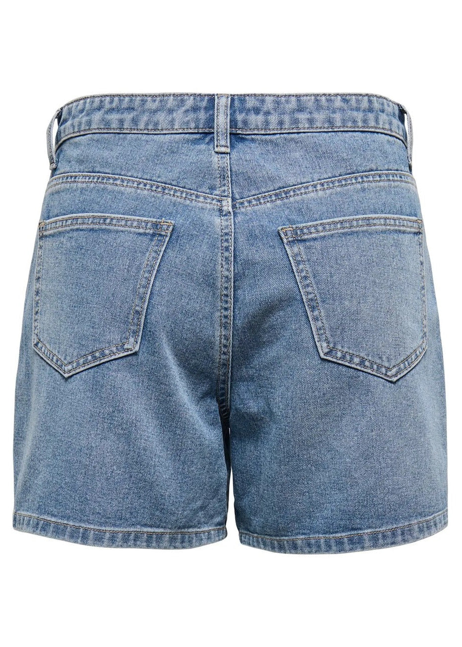 Shorts Donna Only Blu e Bianco