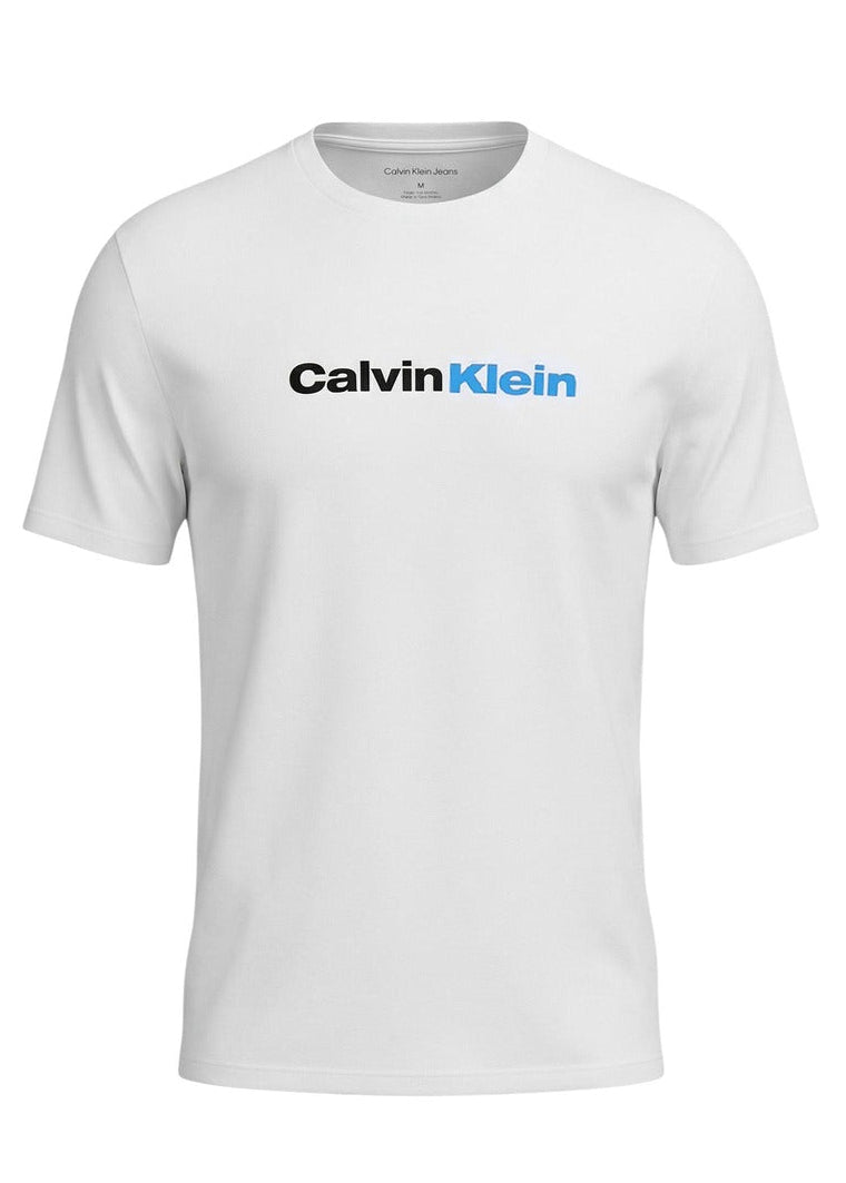 T-Shirt Uomo Calvin Klein Jeans Bianca Stampa