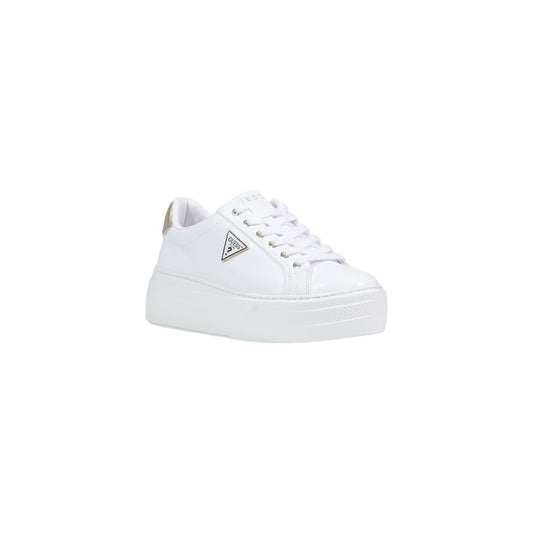 Sneakers Donna Guess Bianche Basse in Poliuretano
