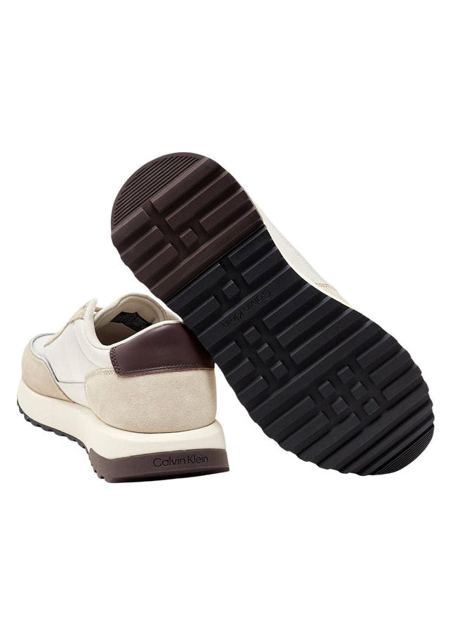 Sneakers Uomo Calvin Klein Marroni in Pelle