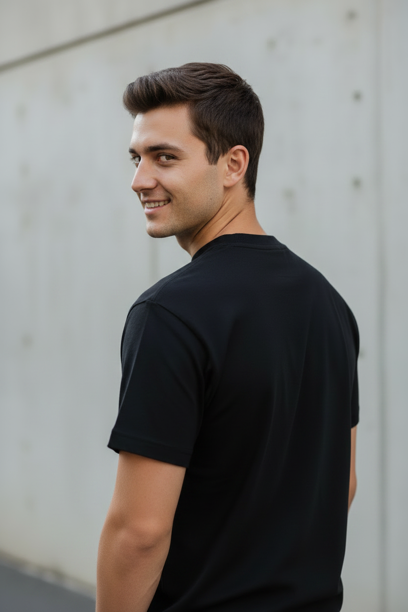 T-Shirt Uomo Vans Nera in Cotone