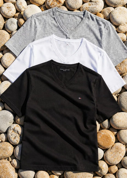 3 T-Shirt Intimo Uomo Tommy Hilfiger in Cotone