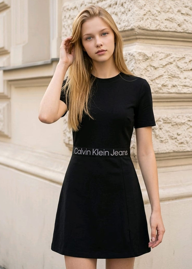 Abito Donna Calvin Klein Jeans Maniche Corte