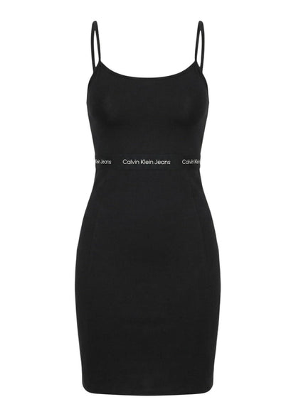 Abito Donna Calvin Klein Jeans Nero Smanicato