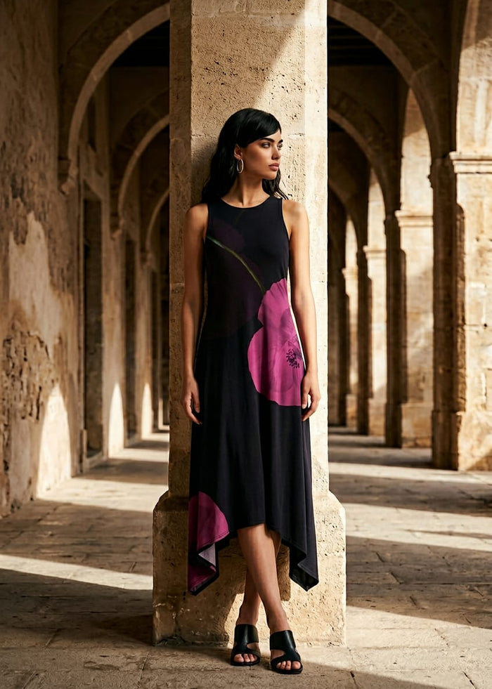 Abito Donna Desigual Nero Floreale