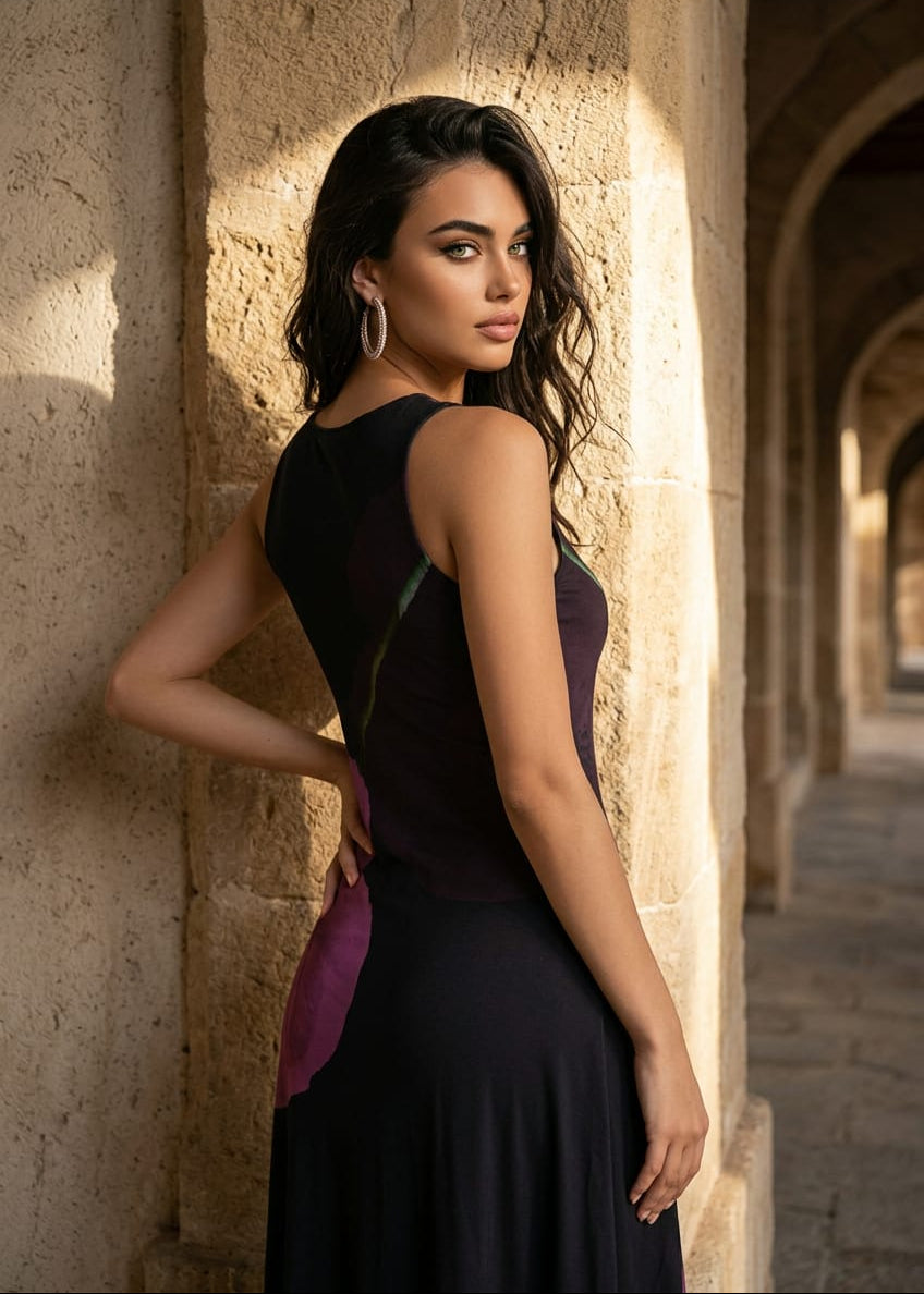 Abito Donna Desigual Nero Floreale