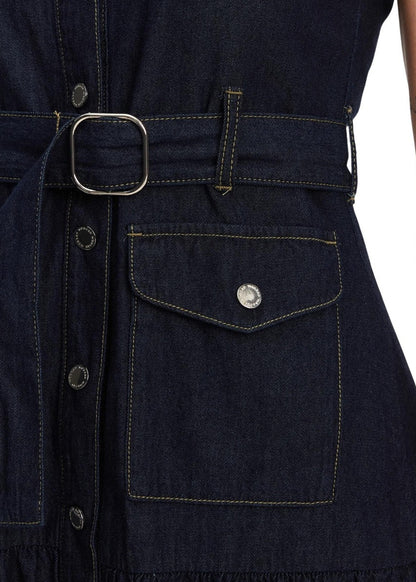 Abito Donna Morgan De Toi Blu Smanicato con Bottoni
