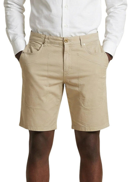 Bermuda Uomo Jeckerson Beige in Cotone Elasticizzato