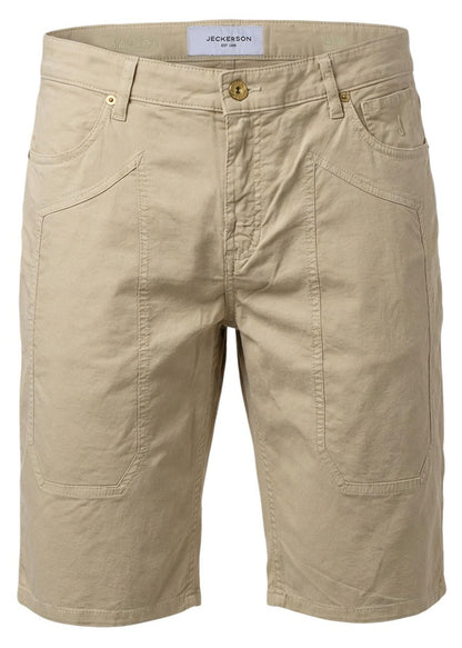 Bermuda Uomo Jeckerson Beige in Cotone Elasticizzato