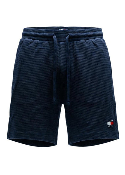 Bermuda Uomo Tommy Hilfiger Jeans Blu in Cotone Organico con Lacci