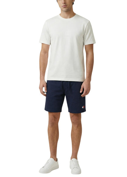 Bermuda Uomo Tommy Hilfiger Jeans Blu in Cotone Organico con Lacci