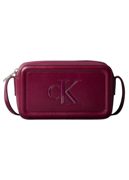Borsa Donna Calvin Klein Bordeaux a Mano con Cerniera