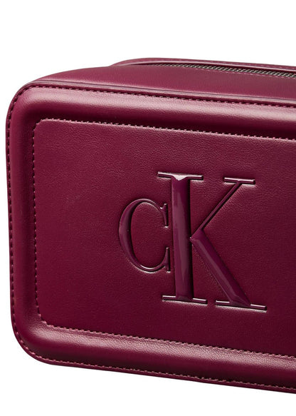 Borsa Donna Calvin Klein Bordeaux a Mano con Cerniera