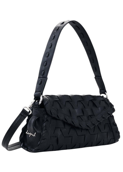 Borsa Donna Desigual Nera a Mano con Tracolla