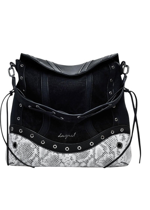 Borsa Donna Desigual Nera a Mano con Tracolla