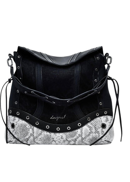 Borsa Donna Desigual Nera a Mano con Tracolla
