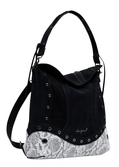 Borsa Donna Desigual Nera a Mano con Tracolla