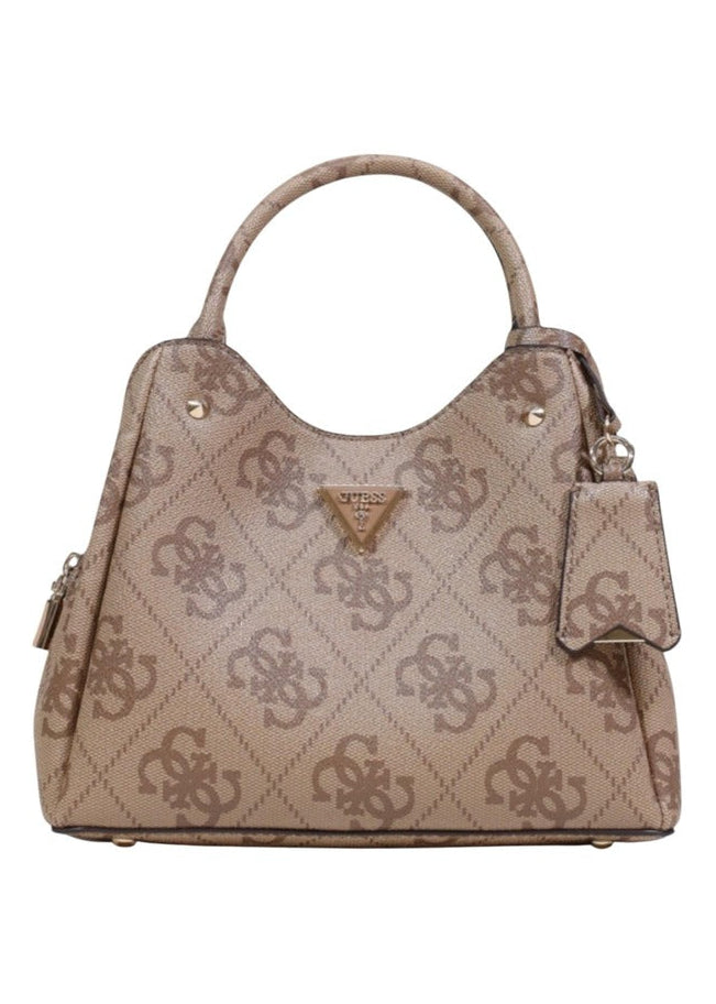 Borsa Donna Guess Beige con Stampa e Tracolla