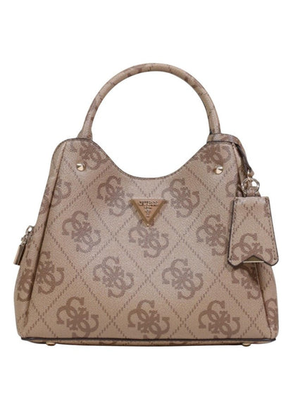 Borsa Donna Guess Beige con Stampa e Tracolla