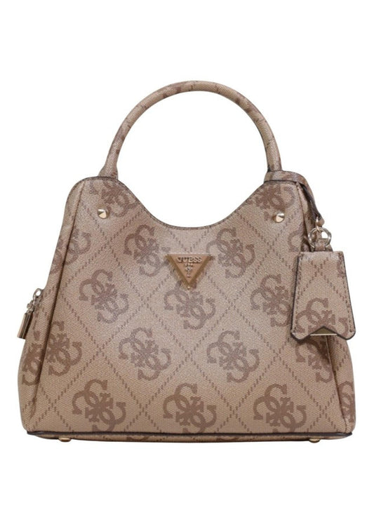 Borsa Donna Guess Beige con Stampa e Tracolla