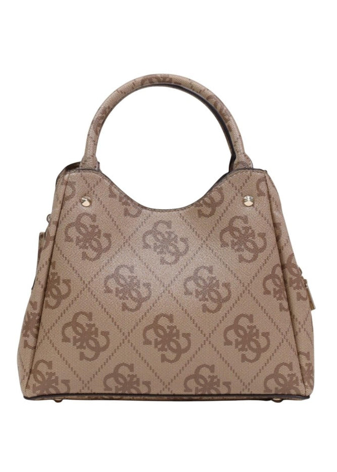 Borsa Donna Guess Beige con Stampa e Tracolla