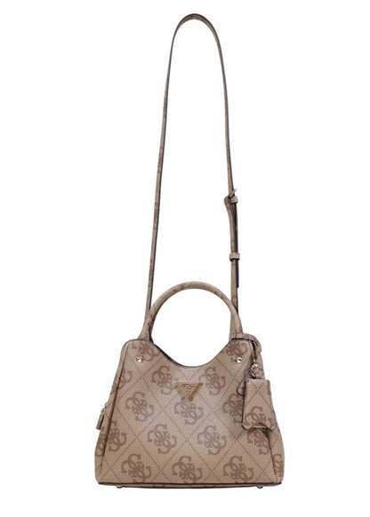 Borsa Donna Guess Beige con Stampa e Tracolla