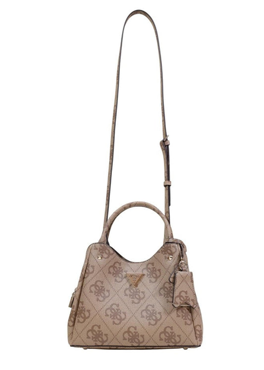 Borsa Donna Guess Beige con Stampa e Tracolla