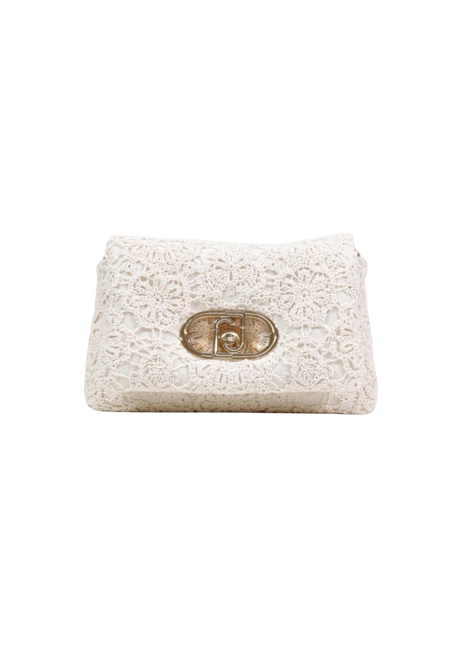Liu Jo Damenhandtasche Beige mit Schultergurt und Knopfverschluss