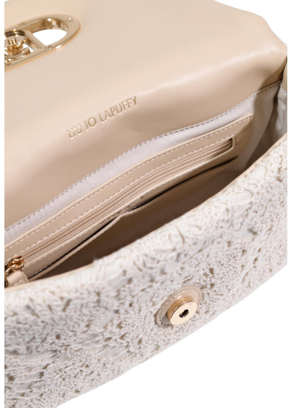 Liu Jo Damenhandtasche Beige mit Schultergurt und Knopfverschluss
