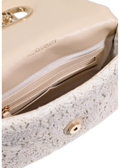 Liu Jo Damenhandtasche Beige mit Schultergurt und Knopfverschluss