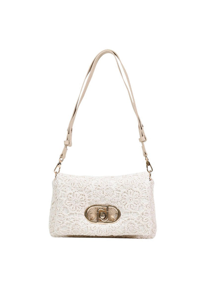 Liu Jo Damenhandtasche Beige mit Schultergurt und Knopfverschluss